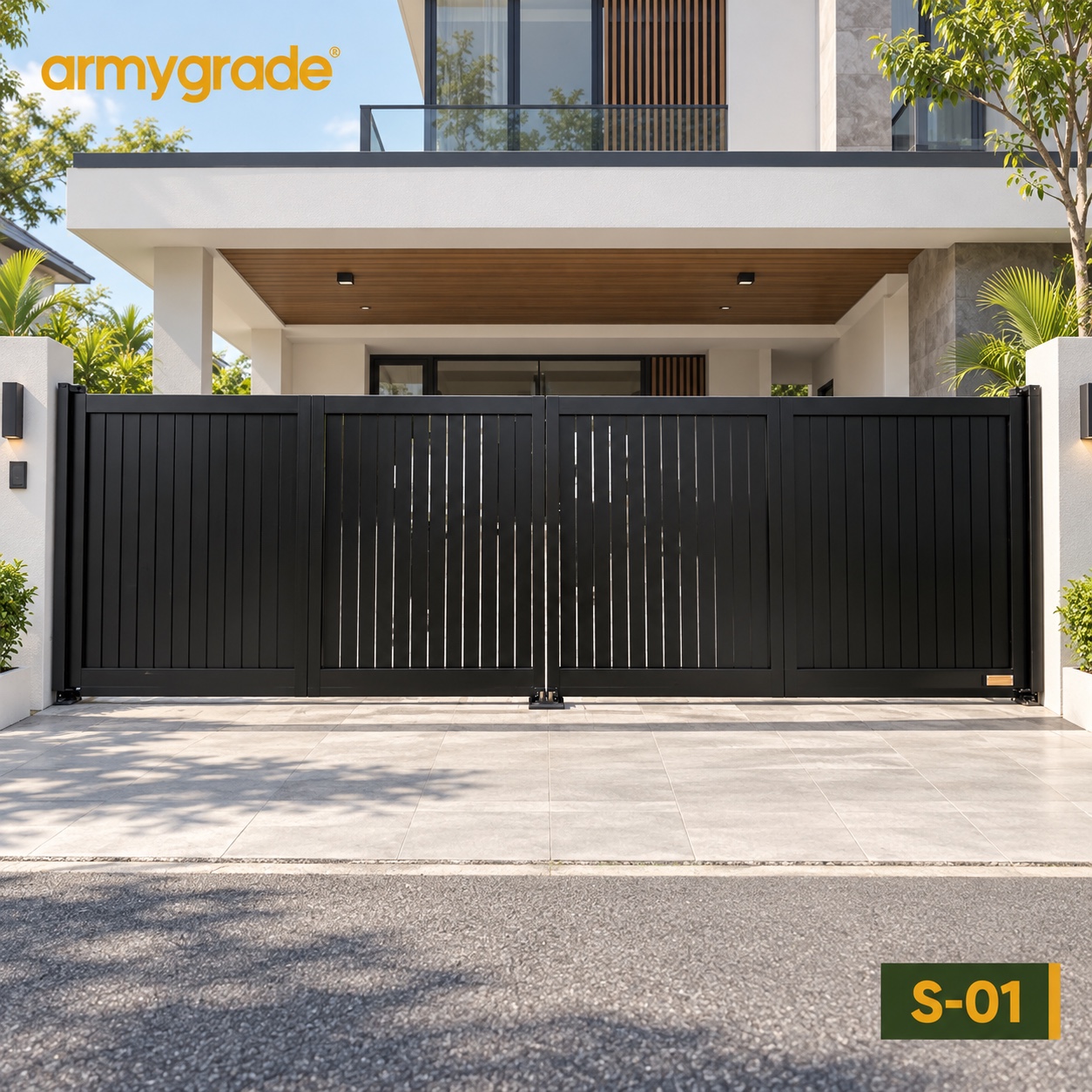 Armygrade S-01 trackless autogate